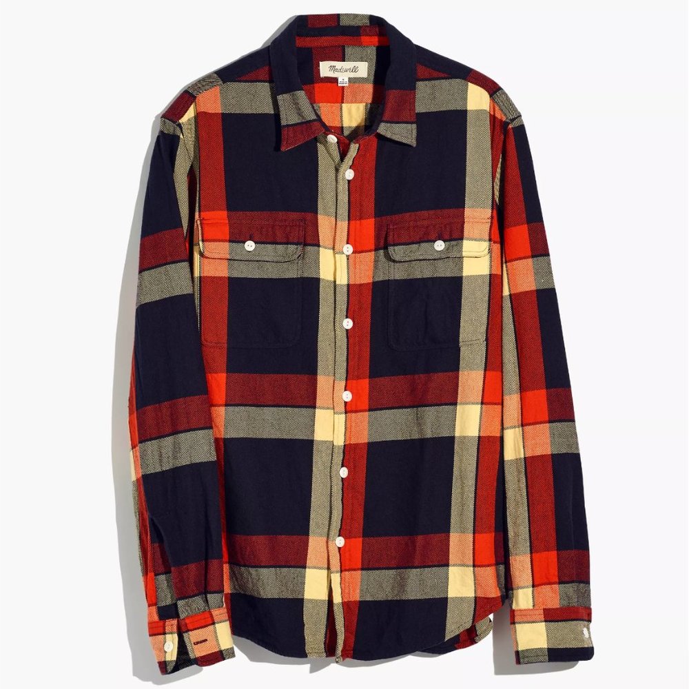 Madewell | Twill Shirt in Double Windowpane